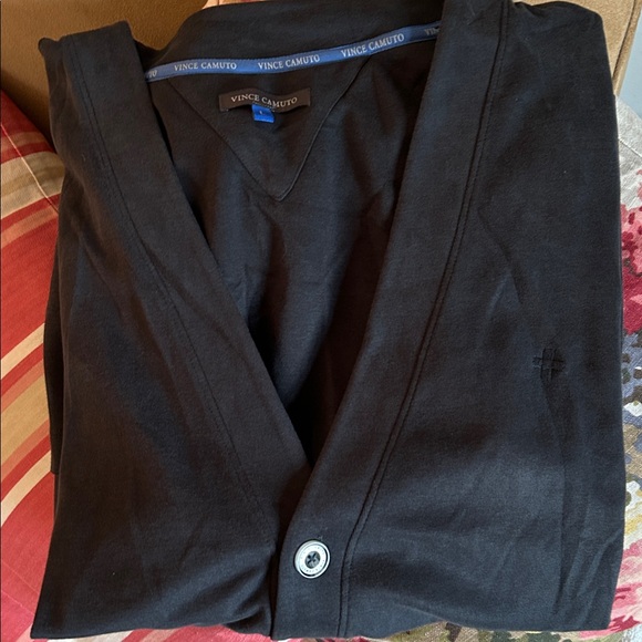 Dark gray Lightweight button down Cardigan - Picture 3 of 5